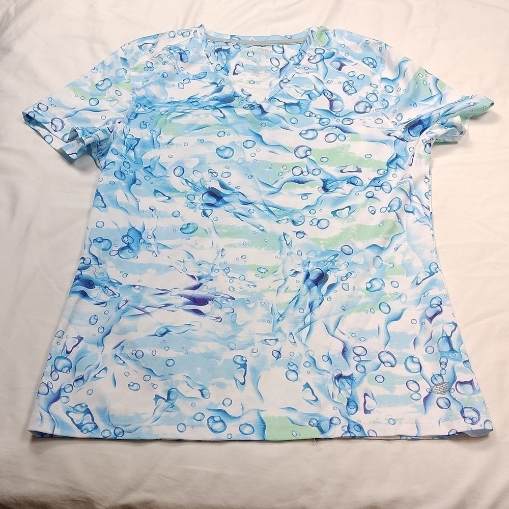 Reel Legends Freeline women's v neck top size medium